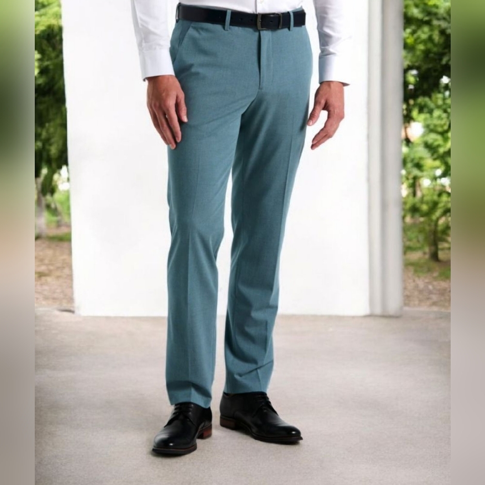 🆕️ Perry Ellis Slim Fit Flex Stretch Gripper Waist Pants for Men NWTS